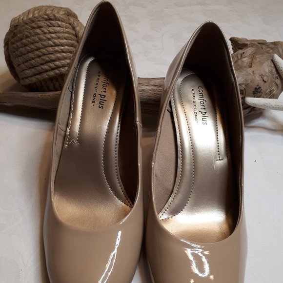 comfort plus by Predictions | Nude | NWT | Vegan Patent | Pumps | 3" Heels - Picture 3 of 13